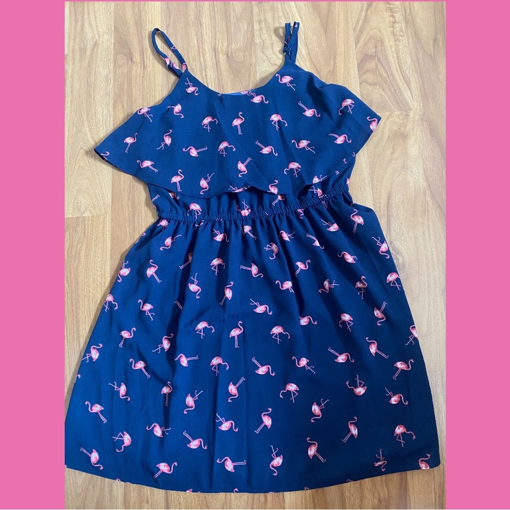 NWT Navy Flamingo Dress✨🦩